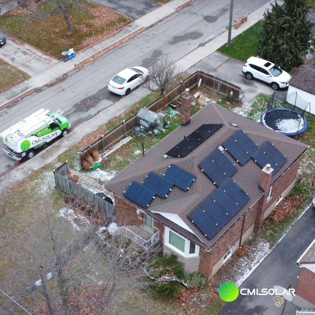 Solar panel install in Hamilton Ontario