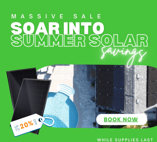Soar into our Summer Solar Sale